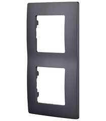 Рамка Legrand Etika двухместная антрацит (672582) - фото 3