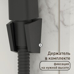 Смеситель для ванны Сorsa Deco AS черный однорычажный с длинным изливом с лейкой (FBTAS3B) - фото 8