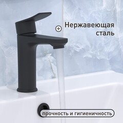 Смеситель для раковины Corsa Deco DS однорычажный черный (FBDSB) - фото 2