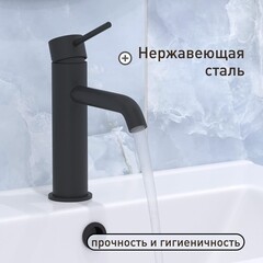 Смеситель для раковины Corsa Deco NS однорычажный черный (FBNSB) - фото 2