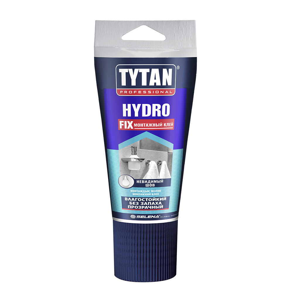 Изображение товара Клей монтажный акриловый Tytan Professional Hydro Fix прозрачный 150 мл туба