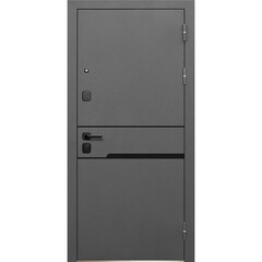 Дверь входная Ferroni Luxor правая графит серый муар - белый под покраску 860х2050 мм - фото 3