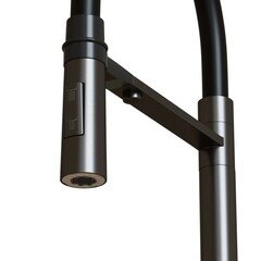 Смеситель для кухни Mixline MLSS-0401BL черный графит с гибким изливом с подключением к фильтру однорычажный (556015) - фото 4