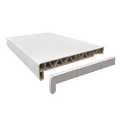 Подоконник ПВХ 250х2000х20 мм белый матовый - фото 4