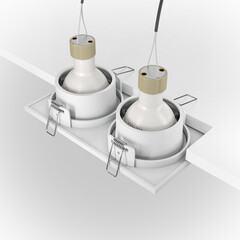 Светильник встраиваемый GU10 белый 100 Вт IP65 Maytoni Zoom (DL033-2-02W) - фото 6