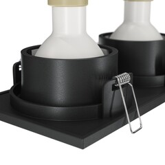 Светильник встраиваемый GU10 черный 100 Вт IP65 Maytoni Zoom (DL033-2-02B) - фото 8