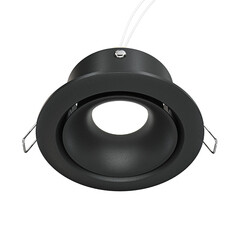 Светильник встраиваемый GU10 черный 50 Вт IP20 Maytoni Yin (DL030-2-01B) - фото 1