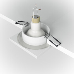 Светильник встраиваемый GU10 белый 50 Вт IP65 Maytoni Stark (DL083-01-GU10-SQ-W) - фото 4