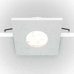 Светильник встраиваемый GU10 белый 50 Вт IP65 Maytoni Stark (DL083-01-GU10-SQ-W) - фото 5