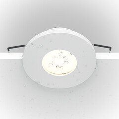 Светильник встраиваемый GU10 белый 50 Вт IP65 Maytoni Stark (DL083-01-GU10-RD-W) - фото 7