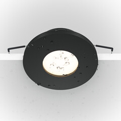 Светильник встраиваемый GU10 черный 50 Вт IP65 Maytoni Stark (DL083-01-GU10-RD-B) - фото 6