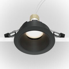 Светильник встраиваемый GU10 черный 10 Вт IP20 Maytoni Share (DL051-U-1B) - фото 3