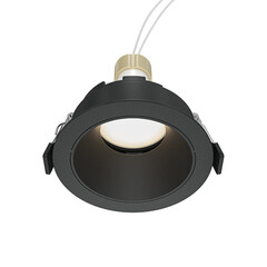Светильник встраиваемый GU10 черный 10 Вт IP20 Maytoni Share (DL051-U-1B) - фото 1