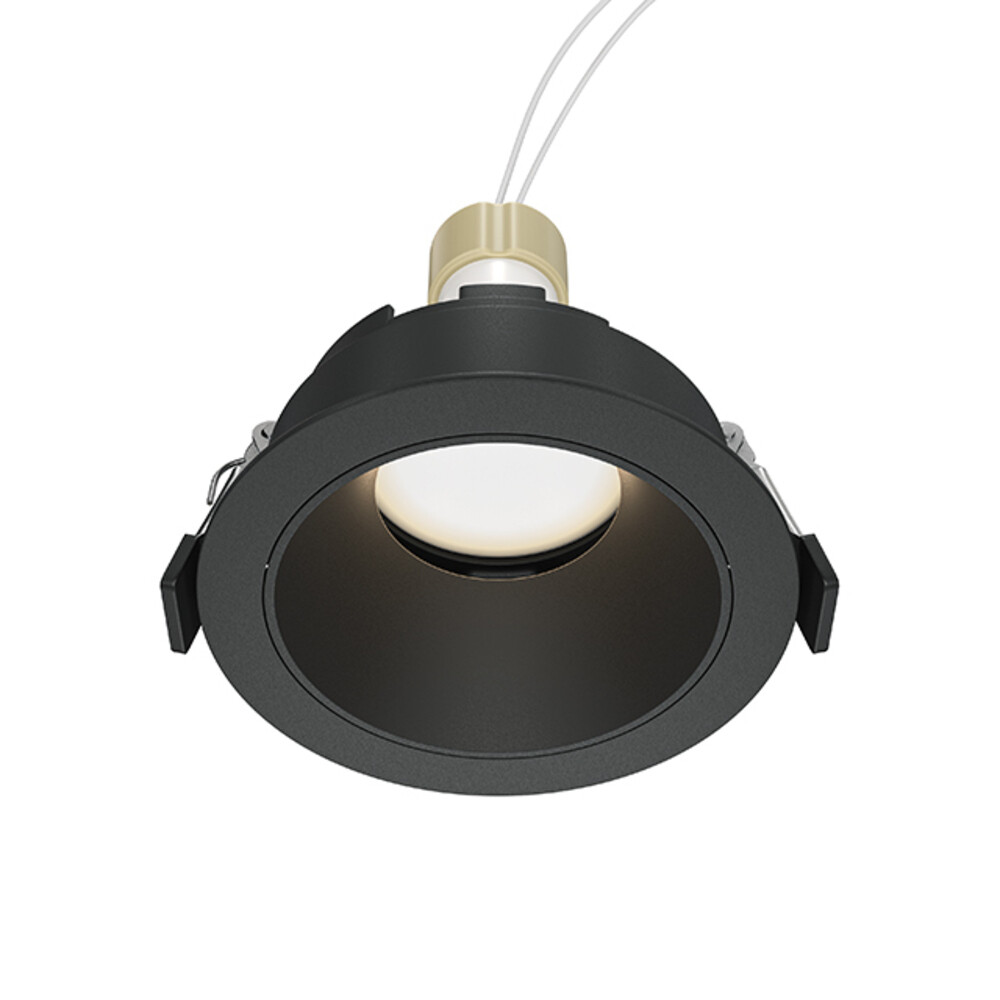 Светильник встраиваемый GU10 черный 10 Вт IP20 Maytoni Share (DL051-U-1B)