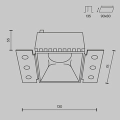 Светильник встраиваемый GU10 белый 20 Вт IP20 Maytoni Share (DL051-01-GU10-SQ-W) - фото 3