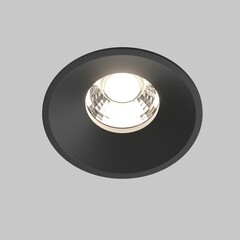 Светильник встраиваемый светодиодный черный 12 Вт 4000К IP20 Maytoni Round (DL058-12W-DTW-B) - фото 7