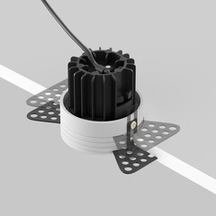 Светильник встраиваемый светодиодный черный 7 Вт 4000К IP20 Maytoni Round (DL058-7W4K-TRS-B) - фото 2