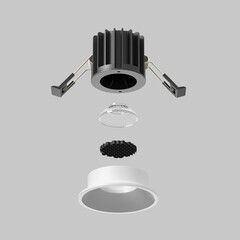 Светильник встраиваемый светодиодный белый 7 Вт 3000К IP20 Maytoni Round (DL058-7W3K-W) - фото 5