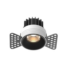 Светильник встраиваемый светодиодный черный 7 Вт 3000К IP20 Maytoni Round (DL058-7W3K-TRS-B)