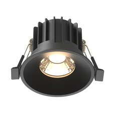 Светильник встраиваемый светодиодный черный 12 Вт 4000К IP20 Maytoni Round (DL058-12W4K-B)