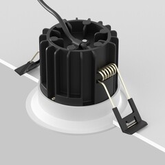 Светильник встраиваемый светодиодный белый 12 Вт 4000К IP20 Maytoni Round (DL058-12W-DTW-W) - фото 4