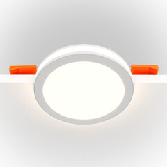 Светильник встраиваемый светодиодный белый 12 Вт 4000К IP20 Maytoni Phanton (DL2001-L12W4K) - фото 5