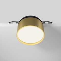 Светильник встраиваемый светодиодный черный 12 Вт 4000К IP20 Maytoni Onda (DL024-12W4K-BMG) - фото 7