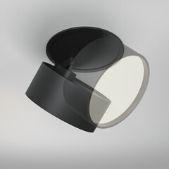 Светильник встраиваемый светодиодный черный 12 Вт 4000К IP20 Maytoni Onda (DL024-12W-DTW-B) - фото 5