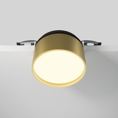 Светильник встраиваемый светодиодный черный 12 Вт 3000К IP20 Maytoni Onda (DL024-12W3K-BMG) - фото 5