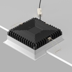 Светильник встраиваемый светодиодный белый 24 Вт 6000К IP44 Maytoni Okno (DL056-24W3-4-6K-W) - фото 4