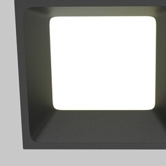 Светильник встраиваемый светодиодный черный 12 Вт 6000К IP44 Maytoni Okno (DL056-12W3-4-6K-B) - фото 7