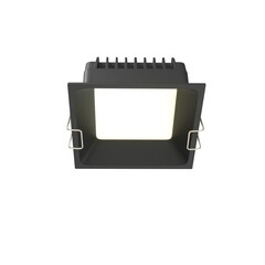 Светильник встраиваемый светодиодный черный 12 Вт 6000К IP44 Maytoni Okno (DL056-12W3-4-6K-B) - фото 1