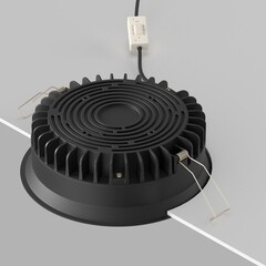 Светильник встраиваемый светодиодный черный 18 Вт 6000К IP44 Maytoni Okno (DL055-18W3-4-6K-B) - фото 6