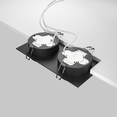 Светильник встраиваемый GX53 черный 30 Вт IP20 Maytoni Hoop (DL086-02-GX53-SQ-B) - фото 5