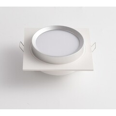 Светильник встраиваемый GX53 белый 15 Вт IP20 Maytoni Hoop (DL086-GX53-SQ-WS) - фото 4