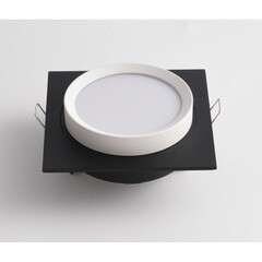 Светильник встраиваемый GX53 черный 15 Вт IP20 Maytoni Hoop (DL086-GX53-SQ-BW) - фото 7