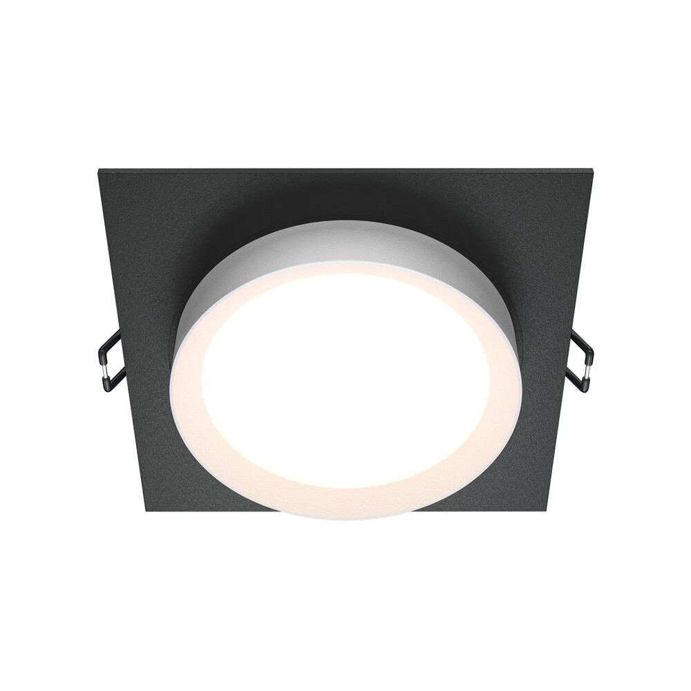 Изображение товара Maytoni Hoop DL086-GX53-SQ-BW — встраиваемый светильник GX53 черный, 15 Вт