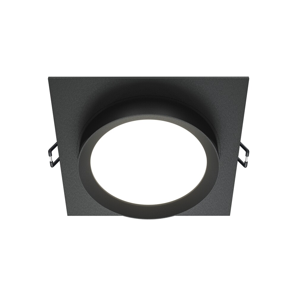 Изображение товара Светильник Maytoni Hoop DL086-GX53-SQ-B | Встраиваемый квадратный черный GX53