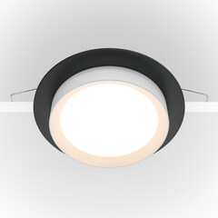 Светильник встраиваемый GX53 черный 15 Вт IP20 Maytoni Hoop (DL086-GX53-RD-BW) - фото 3