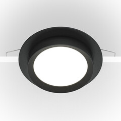 Светильник встраиваемый GX53 черный 15 Вт IP20 Maytoni Hoop (DL086-GX53-RD-B) - фото 7