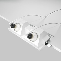 Светильник встраиваемый GU10 белый 24 Вт IP20 Maytoni Gyps Modern (DL002-WW-02-W) - фото 5