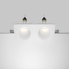 Светильник встраиваемый GU10 белый 24 Вт IP20 Maytoni Gyps Modern (DL002-WW-02-W) - фото 4