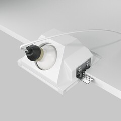 Светильник встраиваемый GU10 белый 12 Вт IP20 Maytoni Gyps Modern (DL001-WW-01-W) - фото 2