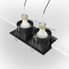 Светильник встраиваемый GU10 черный 100 Вт IP20 Maytoni Dot (DL029-2-02B) - фото 2