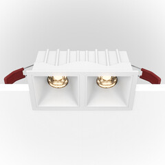 Светильник встраиваемый светодиодный белый 20 Вт 4000К IP20 Maytoni Alfa LED (DL043-02-10W4K-SQ-W) - фото 3