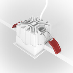 Светильник встраиваемый светодиодный белый 10 Вт 3000К IP20 Maytoni Alfa LED (DL043-01-10W3K-SQ-W) - фото 7