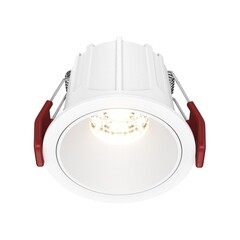 Светильник встраиваемый светодиодный белый 10 Вт 3000К IP20 Maytoni Alfa LED (DL043-01-10W3K-RD-W) - фото 1