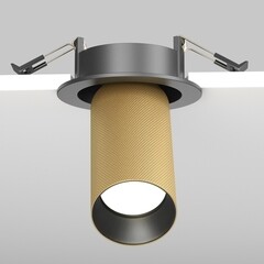 Светильник встраиваемый GU10 поворотный черный 10 Вт IP20 Maytoni Artisan (C081CL-01-GU10-MG) - фото 7