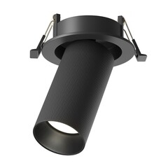 Светильник встраиваемый GU10 поворотный черный 10 Вт IP20 Maytoni Artisan (C081CL-01-GU10-B) - фото 1