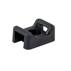 Площадка для крепления стяжек EKF PROxima 22х16 мм полиамидная черная (100 шт.) (pmo-22-16-b)